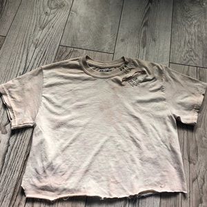 Distressed Crop Top